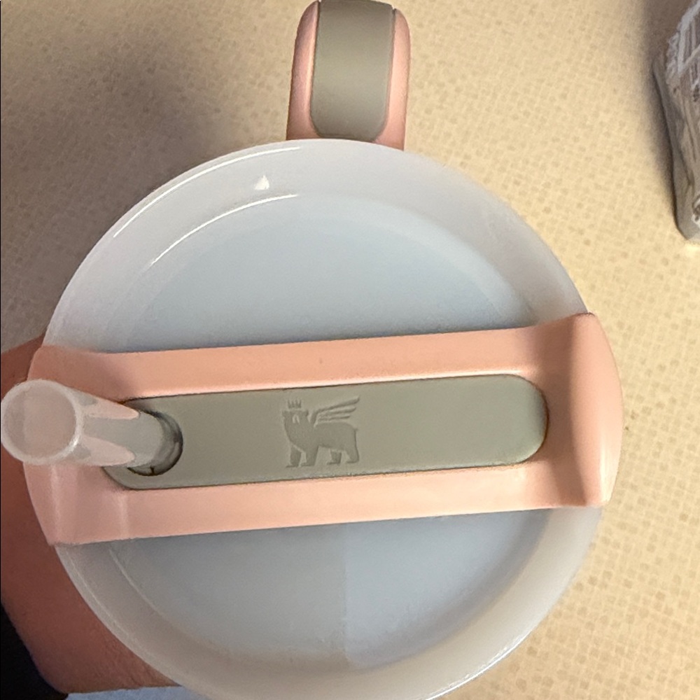 Stanley Blush Pink Travel Mug with Handle - Picture 2 of 2